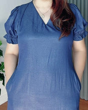 Load image into Gallery viewer, *Leigh Plain Denim Dress 0109