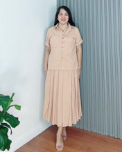 Load image into Gallery viewer, Trisha Plain Soft Linen Top and Skirt Coordinates 0034