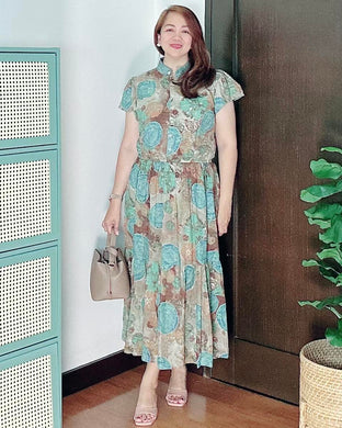 *Bela Maxi Printed Dress 0124