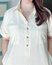 Load image into Gallery viewer, *Harper Plain Cream Dress 0001