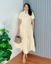 Load image into Gallery viewer, *Anika Maxi Striped Yellow Dress 0002