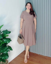 Load image into Gallery viewer, Belle Plain Cotton Linen Dress 0006