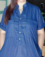 Load image into Gallery viewer, *Ivy Plain Denim Dress 0002