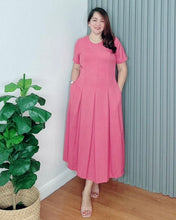Load image into Gallery viewer, Demi Maxi Plain Soft Linen Dress 0001
