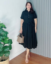 Load image into Gallery viewer, *Ara Premium Linen Black Dress 0010