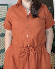 Load image into Gallery viewer, *Dahna Plain Rust Dress 0335