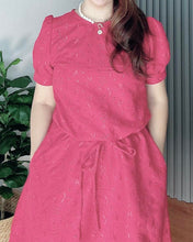 Load image into Gallery viewer, *Alexa Red Eyelet Dress 0078