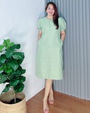 Load image into Gallery viewer, Scarlet  Sage Eyelet Dress 0019