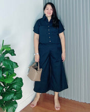 Load image into Gallery viewer, *Monique Premium Linen Dark Navy Blue  Coordinates  0014