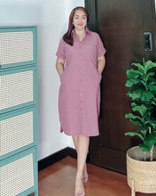 Load image into Gallery viewer, *Nicole Plain Mauve Dress 0114
