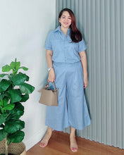 Load image into Gallery viewer, *Monique Premium Linen Powder Blue Coordinates 0011