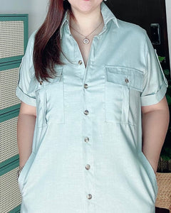 *Elena Premium Linen  Dress 0091