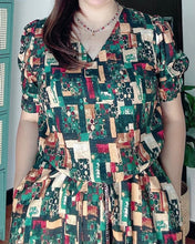 Load image into Gallery viewer, *Andi Drawstring Printed Dress 0037
