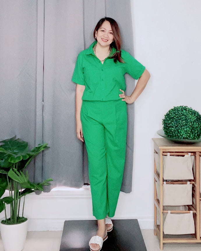 Heart Plain  Forrest Green Coordinates 0063