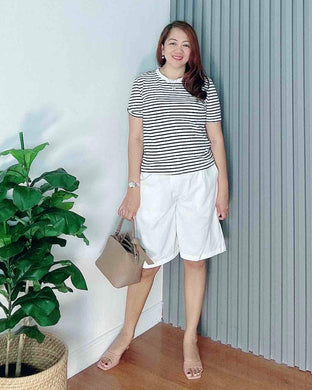 *Camia Premium Linen White Short 0003