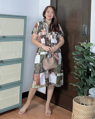 Elena Printed Dress 0081