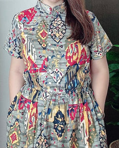 *Selena Maxi Printed Dress 0022