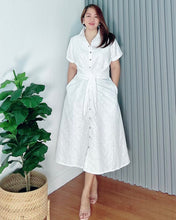 Load image into Gallery viewer, *Julia Maxi Eyelet Embroidered Dress 0019