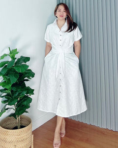 *Julia Maxi Eyelet Embroidered Dress 0019