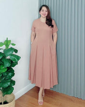 Load image into Gallery viewer, Demi Maxi Plain Soft Linen Dress 0004