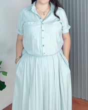 Load image into Gallery viewer, Trisha Plain Soft Linen Top and Skirt Coordinates 0030