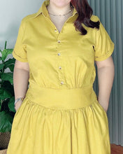 Load image into Gallery viewer, *Lysa Maxi Premium Linen Mustard Dress 0069