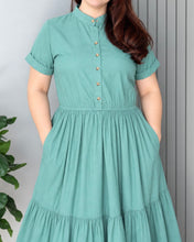 Load image into Gallery viewer, *Selena Cotton Linen Teal Green 0045