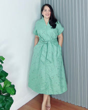 Load image into Gallery viewer, * Vera Maxi Eyelet Embroidered Dress 0021