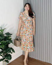 Load image into Gallery viewer, *Say Printed Overlap Maxi Dress 0015