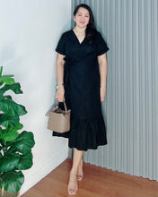 Load image into Gallery viewer, Mara Premium Linen Overlap Dress 0025