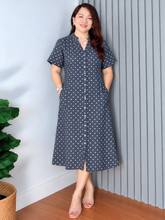 Load image into Gallery viewer, Eve Premium Polka Denim Dress 0003