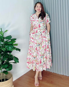 *Ariana Printed Maxi Dress 0102