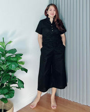 Load image into Gallery viewer, *Justine Black Premium Linen Coordinates 0018