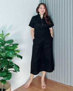 *Justine Black Premium Linen Coordinates 0018