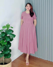 Load image into Gallery viewer, Demi Maxi Plain Soft Linen Dress 0010