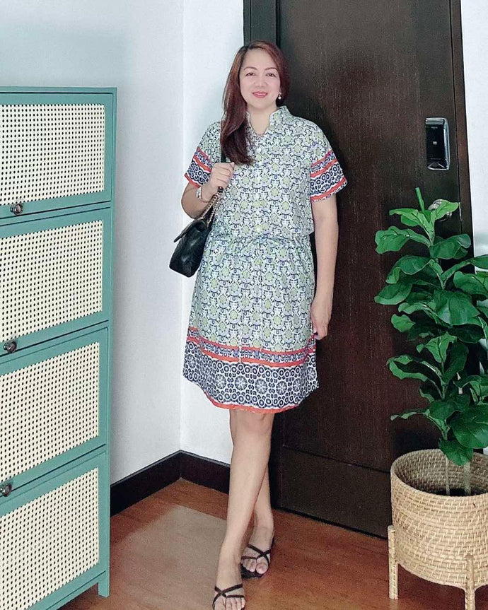 *Zoe Printed Dress 0003