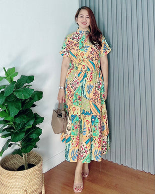 *Selena Maxi Printed Dress 0029