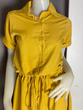 Load image into Gallery viewer, *Dahna Drawstring Plain Dress 0359