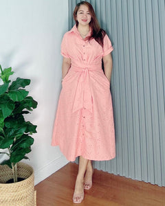 *Julia Maxi Eyelet Embroidered Dress 0017