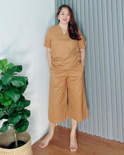 Load image into Gallery viewer, *Ada Plain Rust Premium Linen Coordinates 0038