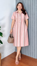 Load image into Gallery viewer, Gail Striped Cotton Dress 0002