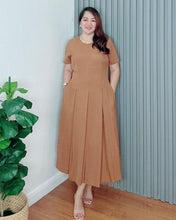 Load image into Gallery viewer, Demi Maxi Plain Soft Linen Dress 0003