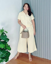 Load image into Gallery viewer, *Monique Stripe Yellow Linen Coordinates 0025