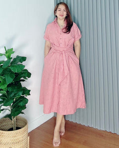 *Julia Maxi Eyelet Embroidered Dress 0020