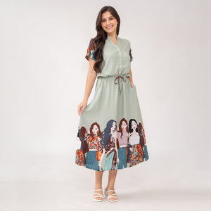 Sale! Donna Senefa Printed Dress 0320
