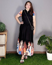 Load image into Gallery viewer, Sale! Bela Maxi Senefa Black Dress 0118