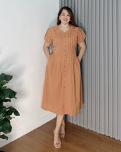 Load image into Gallery viewer, Aiza Cotton Linen Dress 0002