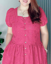 Load image into Gallery viewer, *Aubrey Eyelet Red Dress 0132