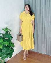 Load image into Gallery viewer, *Diana Maxi Plain Mustard Dress 0117