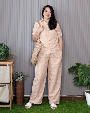 Heart Eyelet Brown Coordinates 0081